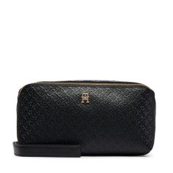 Kosmetyczka Tommy Hilfiger. Czarne kufry i kosmetyczki TOMMY HILFIGER, bez wzorów, bez dodatków. Za 309.99 zł.