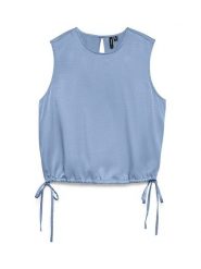 Vero Moda Bluzka w kolorze błękitnym rozmiar: L. Niebieskie bluzki Vero Moda, l, bez wzorów, bez kołnierzyka, bez ramiączek. Za 83.42 zł.
