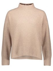 Timezone Sweter w kolorze beżowym rozmiar: L. Brązowe swetry Timezone, l, bez wzorów, z bawełny, bez ramiączek. Za 92.42 zł.