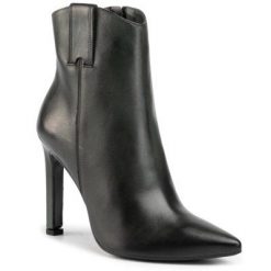 Gino Rossi 70907-3 Zielony. Zielone botki Gino Rossi, bez wzorów, ze skóry, bez obcasa, bez zapięcia. Za 399.99 zł.