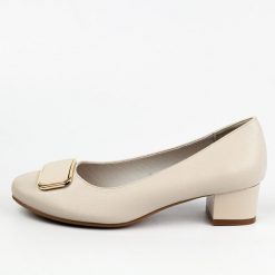 Czółenka wt damskie na obcasie M.Daszyński Sa210-8. Szare czółenka M.Daszyński, bez wzorów, ze skóry, z okrągłym noskiem, bez obcasa, na obcasie, bez zapięcia. Za 189.00 zł.