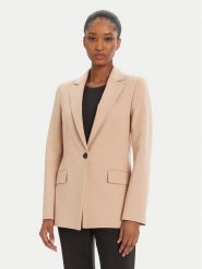 HUGO Marynarka Atana-2 50546778 Beżowy Regular Fit. Brązowe marynarki i żakiety Hugo, bez wzorów, z syntetyku. Za 1,299.00 zł.