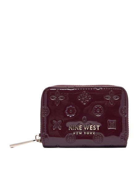 Nine West Portfel CEO-NW-W1-005-AW26 Bordowy. Czerwone portfele Nine West, bez wzorów, ze skóry. Za 69.99 zł.