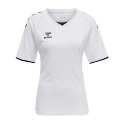 Koszulka damska Hummel hmlhmlCORE volley. Białe bluzki Hummel, xl, bez wzorów, eleganckie, bez kołnierzyka, bez ramiączek. Za 139.00 zł.