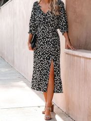 LA Angels Sukienka w kolorze czarno-białym rozmiar: L. Czarne sukienki LA Angels, na imprezę, l, bez wzorów, z wiskozy, bez kołnierzyka, bez ramiączek, maxi. Za 122.38 zł.