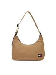 Tommy Jeans Torebka AW0AW16958 Khaki. Brązowe torebki klasyczne Tommy Jeans, bez wzorów, z jeansu, bez dodatków. Za 159.99 zł.