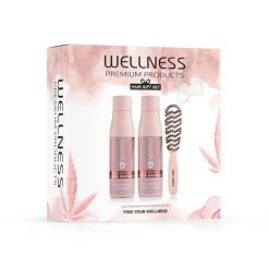 Wellness WELLNESS PREMIUM PRODUCTS zestaw VolumePLEX (szampon 500ml, odżywka 500ml, szczotka różowa mała) Zestawy do pielęgnacji włosów 1 ct. Odżywki do włosów Wellness. Za 239.20 zł.