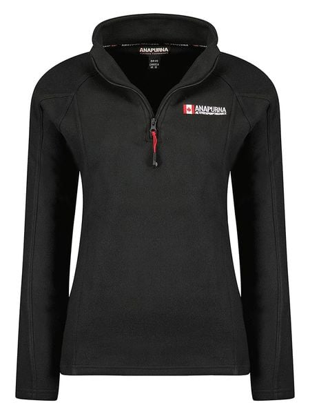ANAPURNA Bluza polarowa "Tonneauhz" w kolorze czarnym rozmiar: L. Czarne bluzy ANAPURNA, l, bez wzorów, z materiału, bez kaptura. Za 48.05 zł.