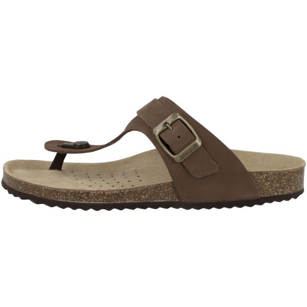 Sandały damskie Geox Brionia. Czarne sandały Geox, bez wzorów, z gumy, eleganckie, bez obcasa, bez zapięcia. Za 276.00 zł.
