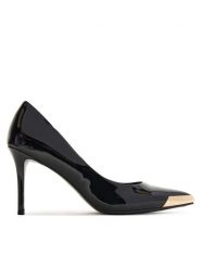 Versace Jeans Couture Szpilki 79VA3S50 ZS859 Czarny. Czarne szpilki Versace Jeans Couture, bez wzorów, z jeansu, bez obcasa, na szpilce, bez zapięcia. Za 979.99 zł.