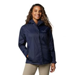 Kurtka przeciwdeszczowa damska Columbia Arcadia II Jacket z kapturem. Niebieskie kurtki sportowe Columbia, xs, bez wzorów, z kapturem, trekkingowe. W wyprzedaży za 279.00 zł.