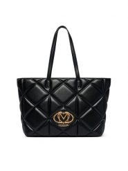 LOVE MOSCHINO Torebka JC4120PP1PLC0000 Czarny. Czarne shopper Love Moschino, bez wzorów, ze skóry, bez dodatków. Za 1,059.00 zł.