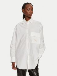 Calvin Klein Jeans Koszula Utility J20J223867 Biały Oversize. Białe koszule Calvin Klein Jeans, s, bez wzorów, z bawełny, bez kołnierzyka, bez ramiączek. Za 279.99 zł.