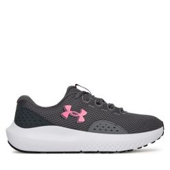 Buty do biegania Under Armour. Szare obuwie sportowe Under Armour, bez zapięcia, do biegania. Za 169.99 zł.