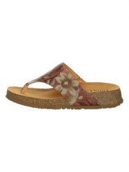 Think! Skórzane japonki "Koak" w kolorze jasnobrązowym ze wzorem rozmiar: 40. Brązowe klapki Think!, bez wzorów, ze skóry, z otwartym noskiem, bez obcasa. Za 156.61 zł.