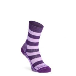Skarpety turystyczne damskie Bridgedale Hike LW Merino Perf B Patrn. Fioletowe skarpety Bridgedale, bez wzorów, z wełny. Za 92.99 zł.