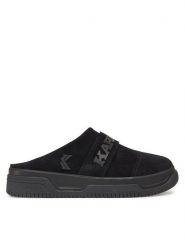 Karl Kani Klapki Samo Slipper PD00002686 Czarny. Czarne klapki Karl Kani, bez wzorów, ze skóry, bez obcasa. Za 199.99 zł.