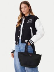 Tommy Jeans Torebka Tjw Ess Daily Mini Tote AW0AW17890 Czarny. Czarne torebki klasyczne Tommy Jeans, bez wzorów, z jeansu, bez dodatków. Za 199.99 zł.