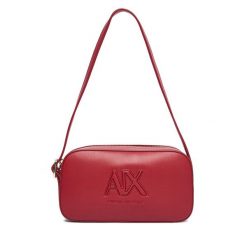 Torebka Armani Exchange. Czerwone torebki klasyczne Armani Exchange, bez wzorów, bez dodatków. Za 489.99 zł.