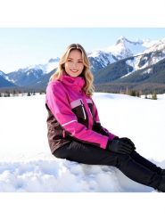 Alpine Pro Kurtka narciarska "Deara 2" w kolorze różowym rozmiar: XL. Różowe kurtki narciarskie Alpine Pro, m, bez wzorów, bez kaptura, narciarskie. Za 528.34 zł.