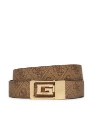 Guess Pasek Damski BW9207 P5130 Brązowy. Brązowe paski Guess, z aplikacjami, ze skóry. Za 142.00 zł.