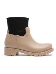 Foreverfolie Sztyblety w kolorze beżowo-czarnym rozmiar: 38. Brązowe botki Foreverfolie, bez zapięcia. Za 100.28 zł.