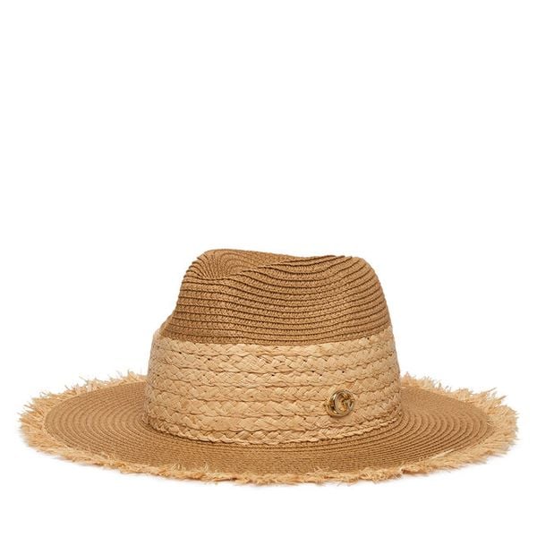 Kapelusz Guess. Brązowe kapelusze Guess, z aplikacjami. Za 239.99 zł.