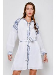 Tarifa Sukienka w kolorze białym rozmiar: S. Białe sukienki Tarifa, na co dzień, s, bez wzorów, z bawełny, bez kołnierzyka, bez ramiączek, midi, proste. Za 79.21 zł.
