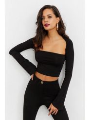 Cool and sexy Koszulka w kolorze czarnym rozmiar: L. Czarne bluzki Cool and sexy, l, bez wzorów, bez kołnierzyka, bez ramiączek. Za 60.99 zł.