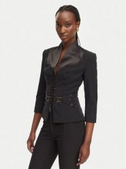 Elisabetta Franchi Marynarka GI-202-61E2-V590 Czarny Regular Fit. Czarne marynarki i żakiety Elisabetta Franchi, bez wzorów, z syntetyku. Za 2,509.00 zł.