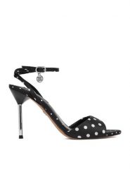 Nine West Szpilki EO-CD26-144 Czarny. Czarne szpilki Nine West, bez wzorów, z materiału, bez obcasa, na szpilce, bez zapięcia. Za 279.99 zł.