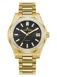 ALAIN ASTER Zegarek kwarcowy w kolorze złoto-czarnym rozmiar: onesize. Czarne, analogowe zegarki ALAIN ASTER, ze stali. Za 1,130.99 zł.