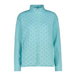 Damska rozciągliwa polarowa bluza z zamkiem CMP. Niebieskie bluzy sportowe CMP, s, bez wzorów, z materiału, bez kaptura. Za 312.50 zł.