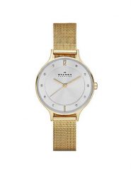 Skagen Zegarek Anita SKW2150 Złoty. Żółte, cyfrowe zegarki Skagen, złote. Za 479.99 zł.