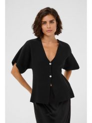 Kaffe Kardigan w kolorze czarnym rozmiar: XL. Czarne kardigany Kaffe, xl, bez wzorów. Za 208.99 zł.