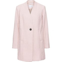 Płaszcz boucle bonprix dymny różowy. Czerwone płaszcze bonprix, bez wzorów, bez kaptura. Za 59.99 zł.