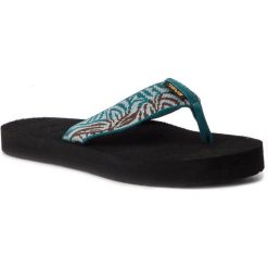 Japonki TEVA - Mush II 4198 Mikan/Deep Lake/Gray Mist. Zielone klapki Teva, bez wzorów, z materiału, bez obcasa. W wyprzedaży za 79.00 zł.