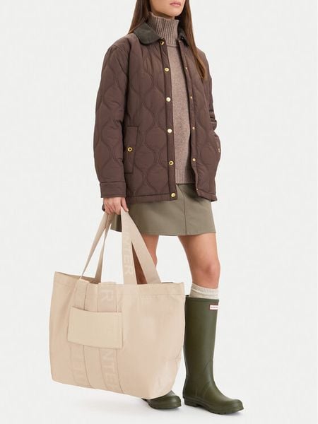 Hunter Torebka CWBEO-HTR-K-014-06 Beżowy. Brązowe shopper Hunter, bez wzorów, z materiału, bez dodatków. Za 219.99 zł.
