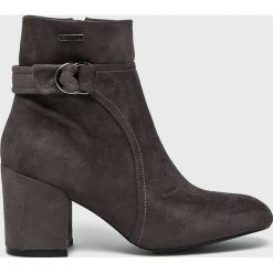 Big Star - Botki. Szare botki Big Star, bez wzorów, z materiału, bez obcasa, na obcasie, bez zapięcia. W wyprzedaży za 139.90 zł.
