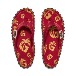 Japonki GUMBIES ISLANDER FLIP-FLOPS UNISEX. Czerwone klapki Gumbies, bez wzorów, bez obcasa. Za 89.99 zł.
