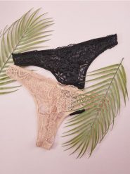 Majtki stringi 2 pack - wielobarwny. Stringi Sinsay, bez wzorów, z koronki. Za 15.99 zł.