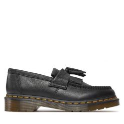 Lordsy Dr. Martens. Czarne lordsy Dr. Martens, bez wzorów, bez obcasa, bez zapięcia. Za 519.99 zł.