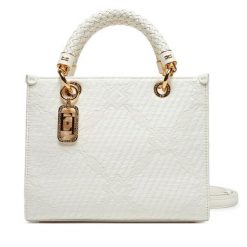 Torba Elisabetta Franchi. Białe torebki klasyczne Elisabetta Franchi, bez wzorów, bez dodatków. Za 1,449.00 zł.