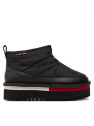 Tommy Jeans Śniegowce Tjw Nylon Flatform Boot Wl EN0EN02689 Czarny. Czarne trapery i śniegowce Tommy Jeans, z jeansu. Za 649.99 zł.