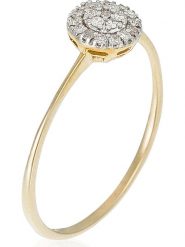 DIAMOND & CO Złoty pierścionek "Mon rayon de Soleil" z diamentami rozmiar: 54. Żółte pierścionki Diamond & Co, z diamentem, złote. Za 832.64 zł.