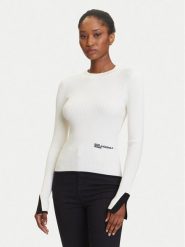 Karl Lagerfeld Jeans Sweter A3W18006 Écru Slim Fit. Swetry Karl Lagerfeld Jeans, xs, bez wzorów, z jeansu, bez ramiączek. Za 619.99 zł.