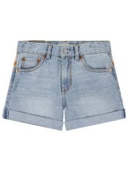 Levi's Kids Szorty dżinsowe w kolorze błękitnym rozmiar: 164. Niebieskie szorty Levi's Kids, z aplikacjami, ze skóry, klasyczne. Za 123.45 zł.