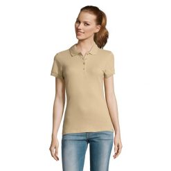 Damska Koszulka Polo Passion. Brązowe koszulki polo SOL'S, s, bez wzorów, bez kołnierzyka, bez ramiączek. Za 68.99 zł.