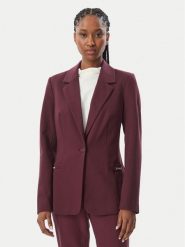 Guess Marynarka W6BN08 K6806 Bordowy Slim Fit. Czerwone marynarki i żakiety Guess, xs, z aplikacjami, z syntetyku. Za 522.99 zł.