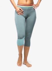 Legginsy termiczne damskie Ortovox Fleece Light Short Pants. Zielone legginsy ORTOVOX, s, bez wzorów, z elastanu. Za 429.99 zł.